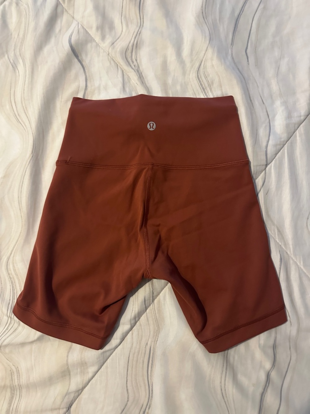 lululemon athletica High-Rise Bike Shorts in Rust Red